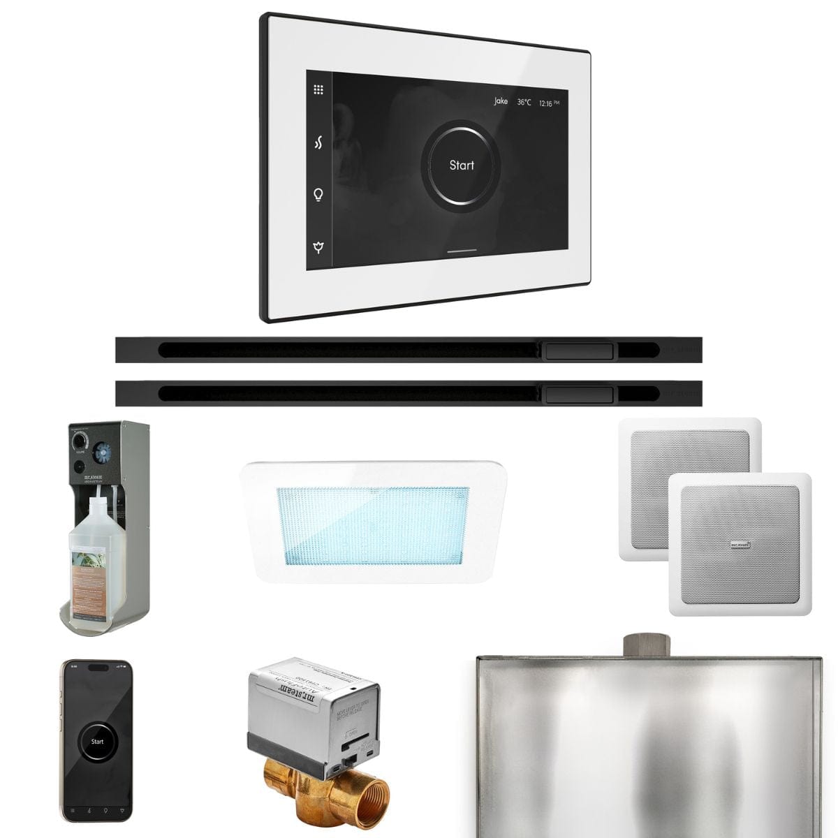 With the sophisticated and intuitive iSteamX, Chroma, Aroma, and Music Therapy systems