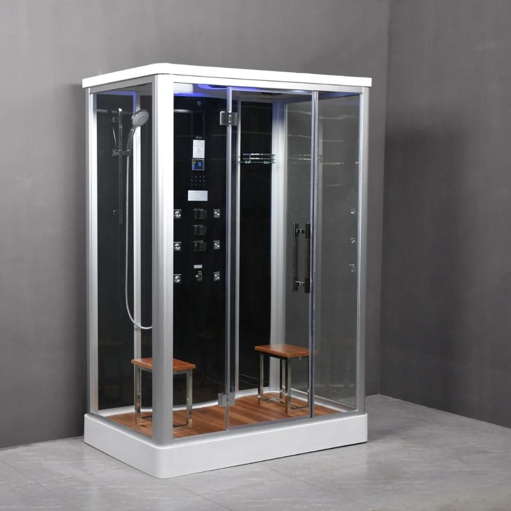 Platinum 2 Person Free-Standing Steam Shower - Black