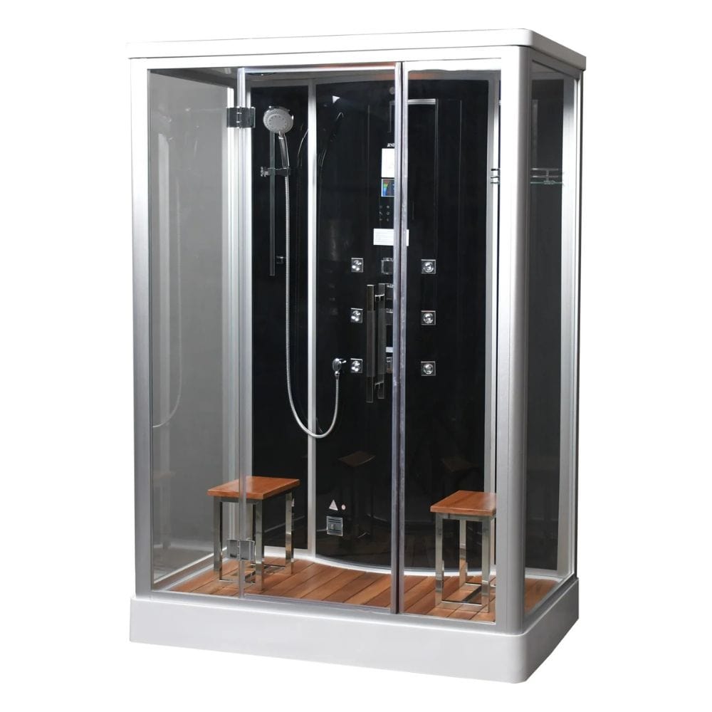 Platinum 2 Person Free-Standing Steam Shower - Black