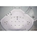 Platinum 59" Corner Steam Shower Jetted Tub Clear Glass