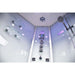 Platinum 59" Corner Steam Shower Jetted Tub Clear Glass