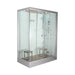 Platinum 89" Steam Shower with Shower System on Right - White