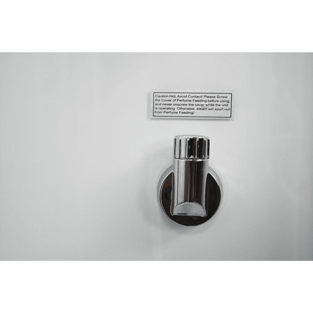 Platinum White Corner Steam Shower