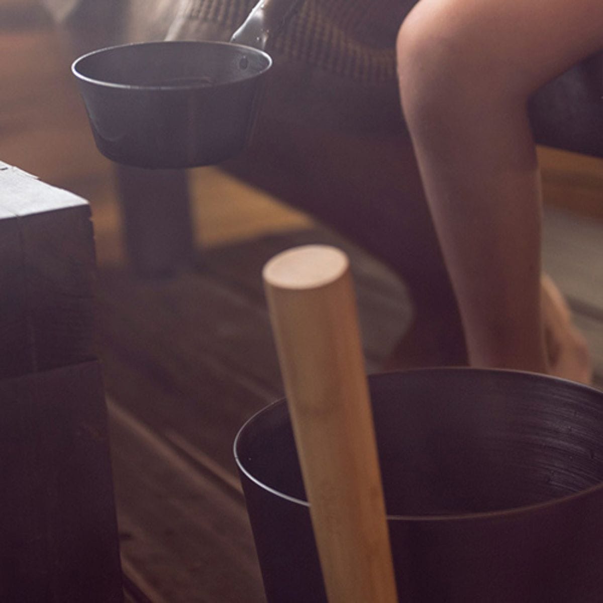 The metal parts are color-anodized aluminum