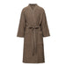 Brown textured robe on a white background