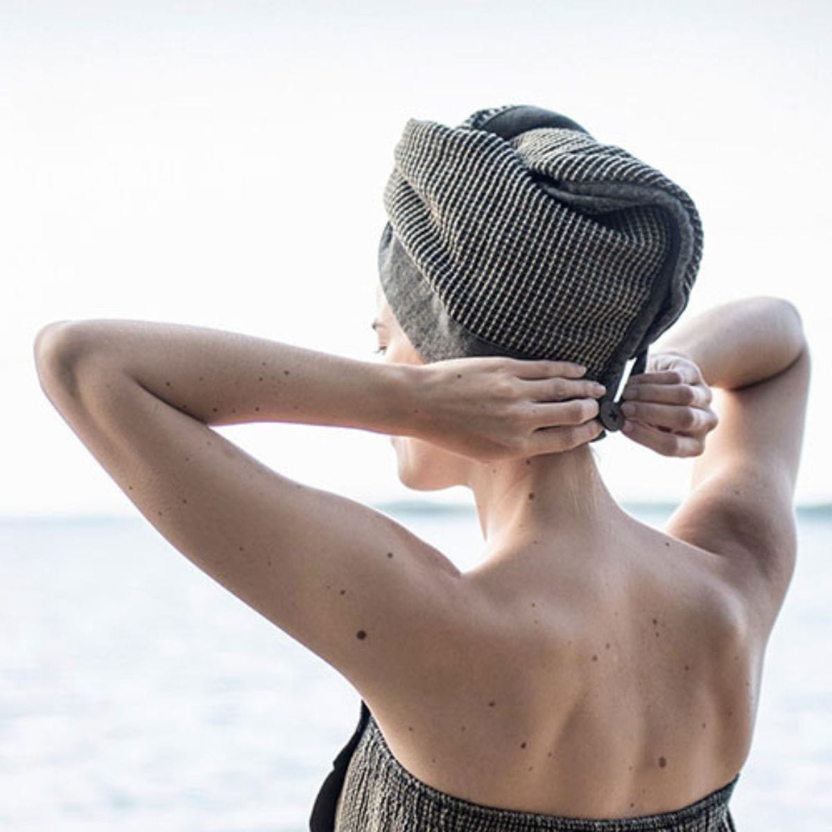 Kenno sauna textiles are made of recycled cotton