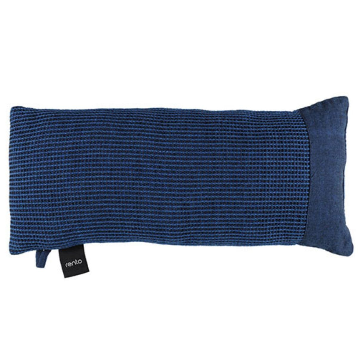 Comfy sauna pillow with a one-sided chambray