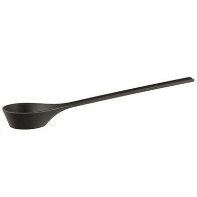 Black ladle on a white background