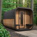 SaunaLife Model CL12GCP outdoor sauna with dressing room and porch