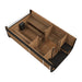 SaunaLife Model CL12GCP outdoor sauna with dressing room and porch