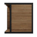 The exterior is constructed of exceptionally thick (1.57”) thermally treated spruce