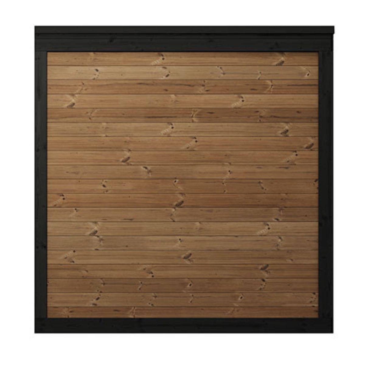 Interlocking-beam construction allows natural expansion and contraction for an exact fit