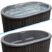 SaunaLife Model S2BC package, two-person black immersion tub with AP-1 chiller/heater