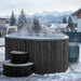 SaunaLife Model S2BC package, two-person black immersion tub with AP-1 chiller/heater