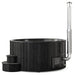 SaunaLife Model S6B wood-fired hot tub, black