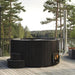SaunaLife Model S6B wood-fired hot tub, black