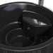 SaunaLife Model S6B wood-fired hot tub, black