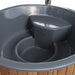SaunaLife Model S6N wood-fired hot tub
