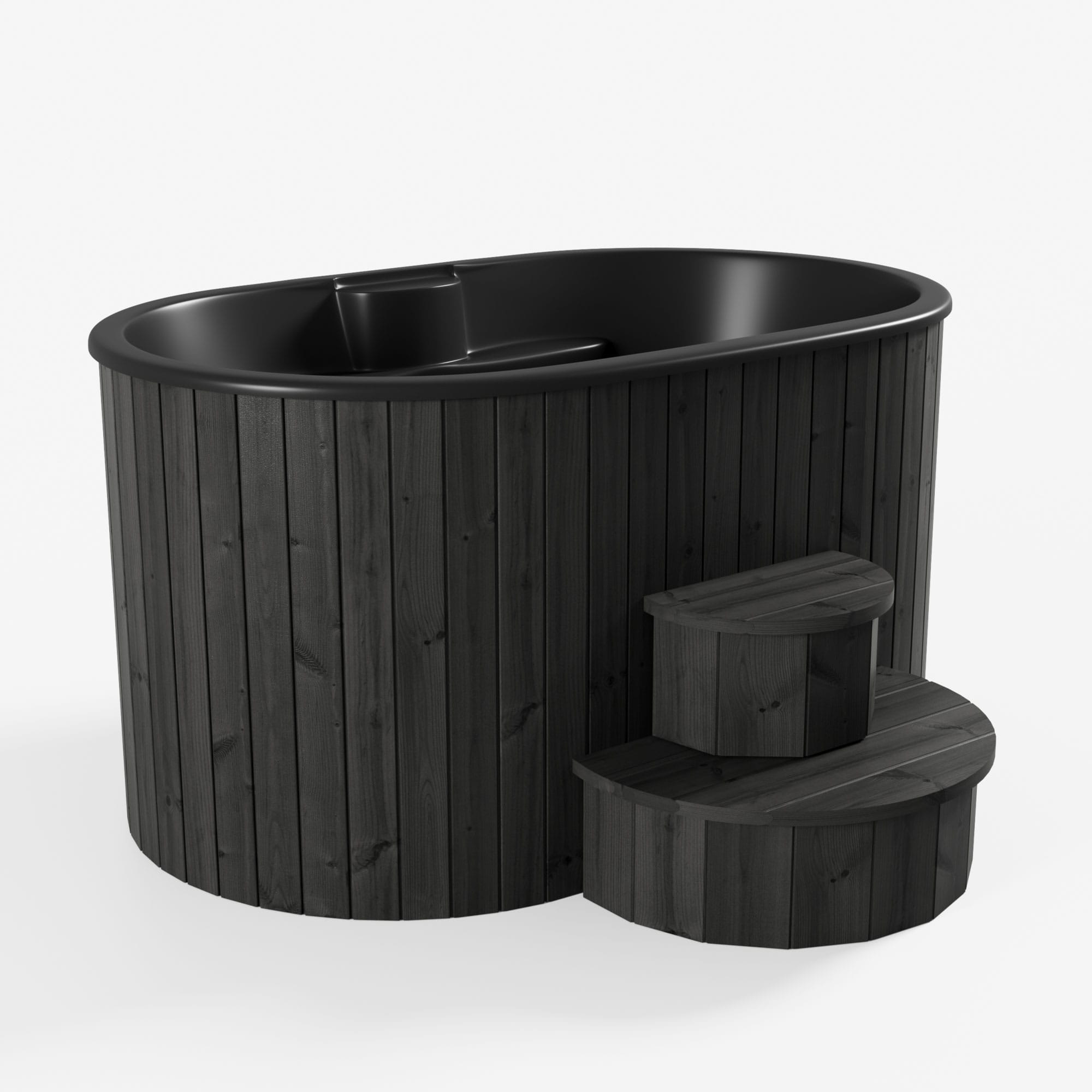 SaunaLife Model S2B Soak Series immersion tub, black