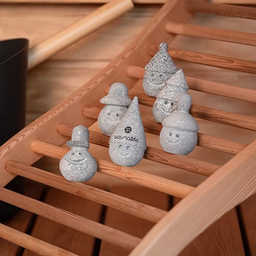 SaunaLife Stoney and Friends soapstone sauna gnomes, set of 6