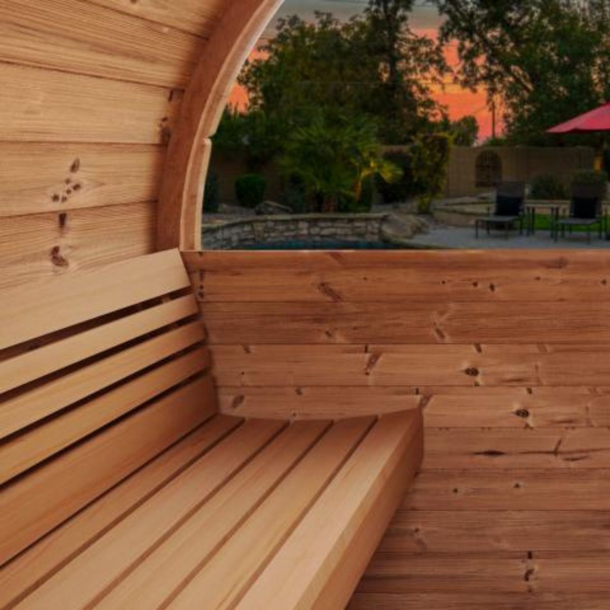 Bathing comfort cannot be overlooked when investing in an outdoor sauna barrel