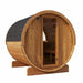 Illuminating your barrel showcases the beauty of the wood and enhances your sauna experience
