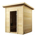 The Model G2 outdoor home sauna from SaunaLife is the highest quality DIY sauna at the very best price - period