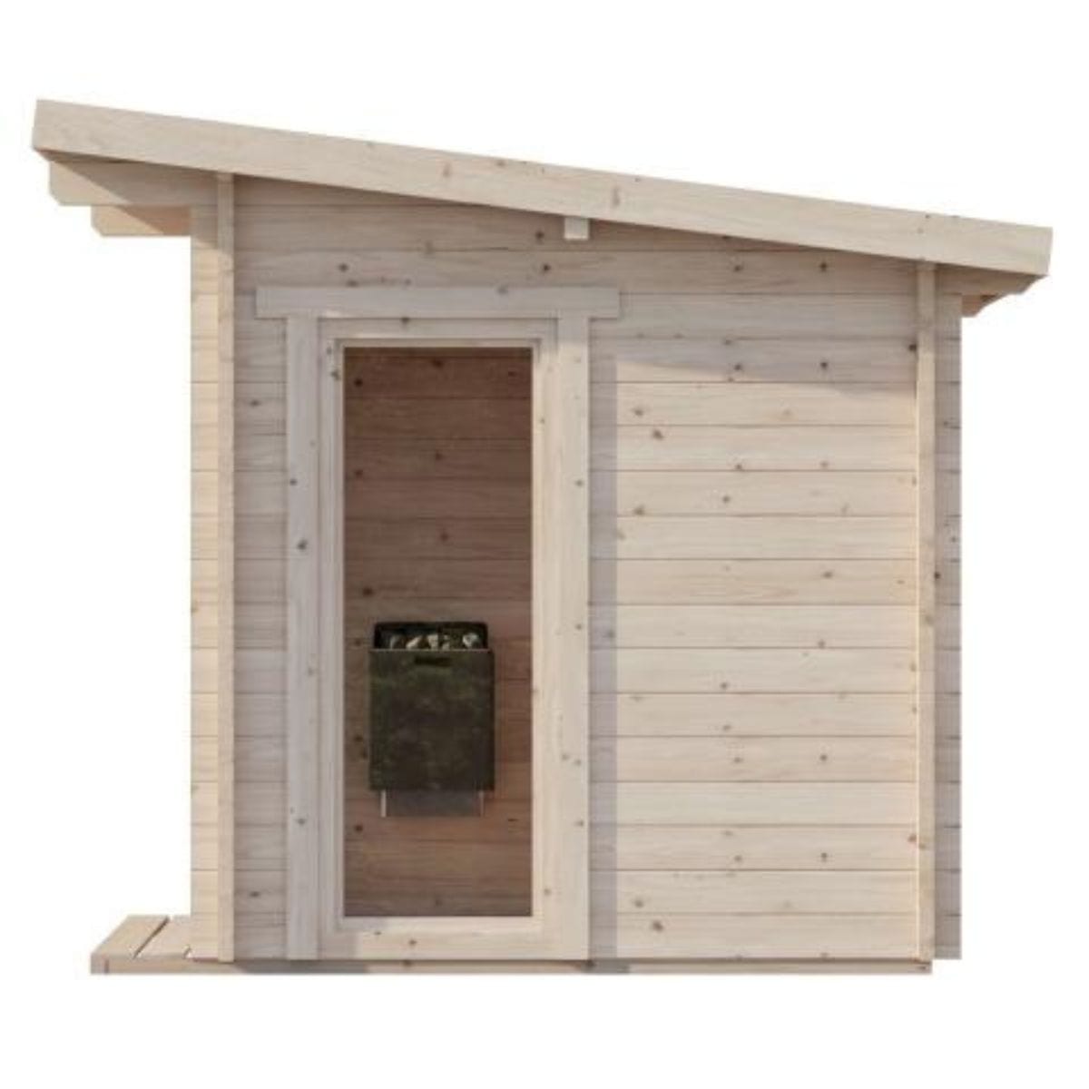 Upper bench skirt to conceal under-bench views and comfortable lower bench sauna bathing&nbsp;