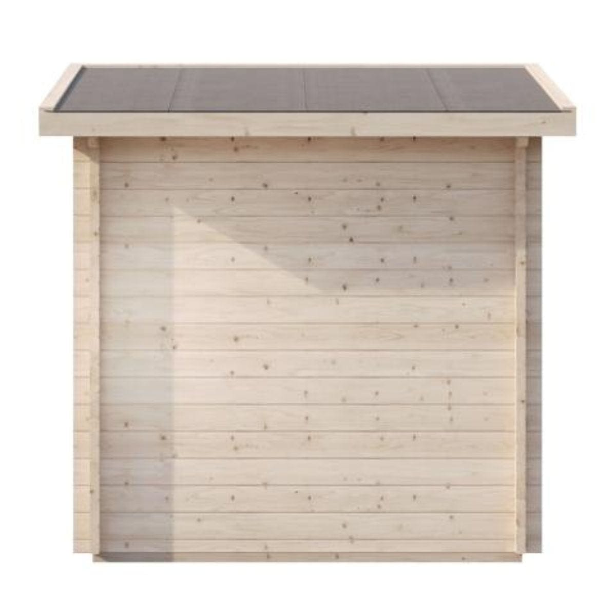 Side clear tempered glass window for the ideal nature sauna experience