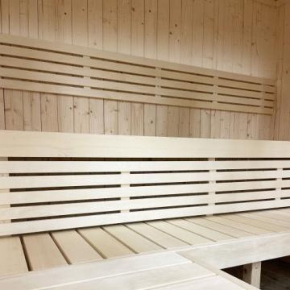 Solid grade-A Aspen benches for bathing comfort