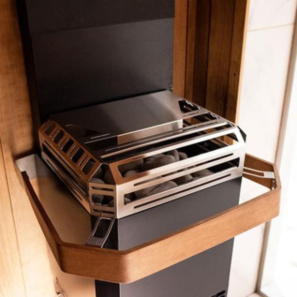 Add another sensory layer with Saunum's optional aromatherapy system