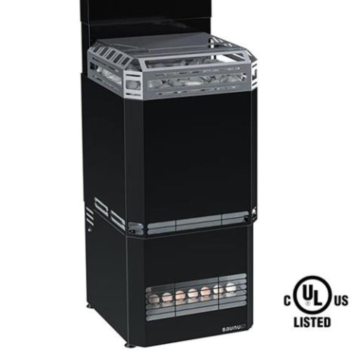 The large stone volume of the Saunum Air L 13 and the patented air-blending system ensures exceptional steam