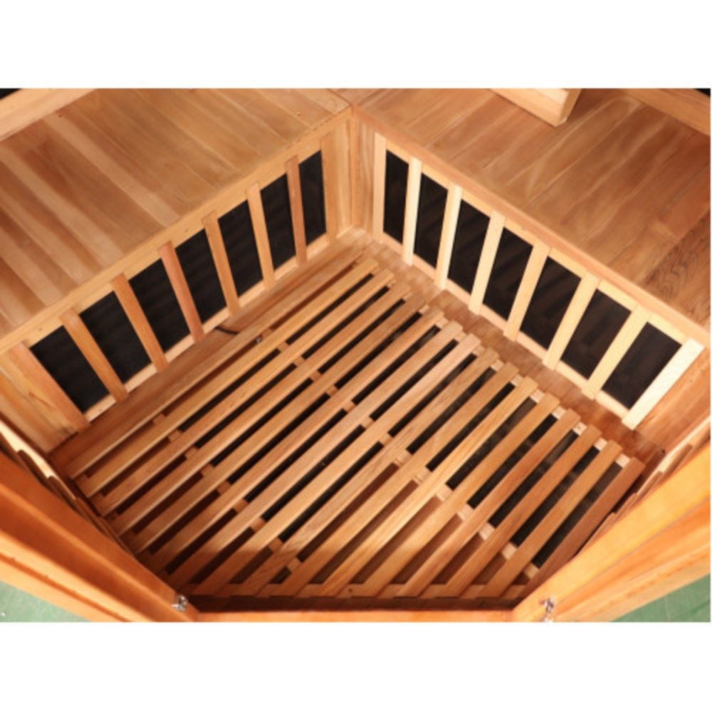 Sunray Bristol Bay 4-Person Indoor Infrared Corner Cedar Sauna