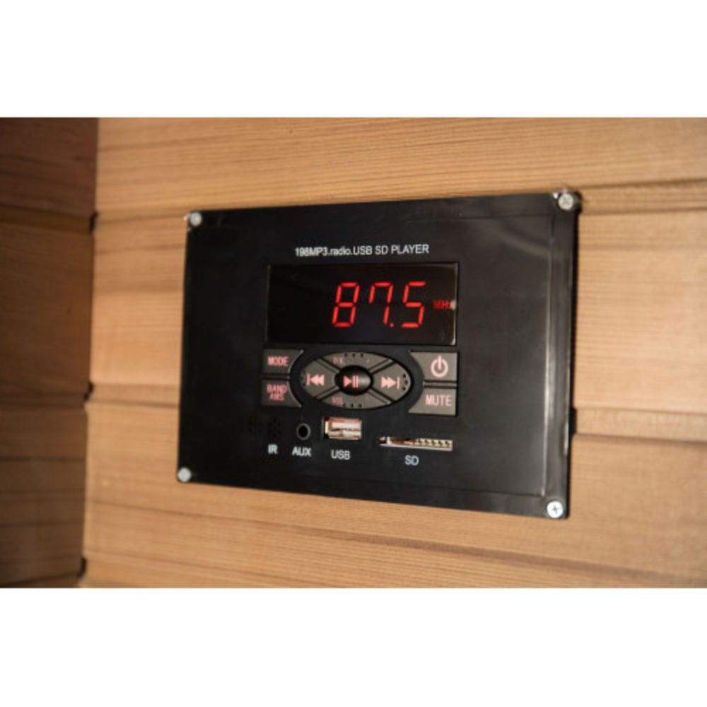 Sunray Bristol Bay 4-Person Indoor Infrared Corner Cedar Sauna