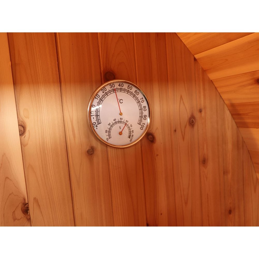 Sunray Galley 4 Person Barrel Sauna with Harvia 6kW Heater
