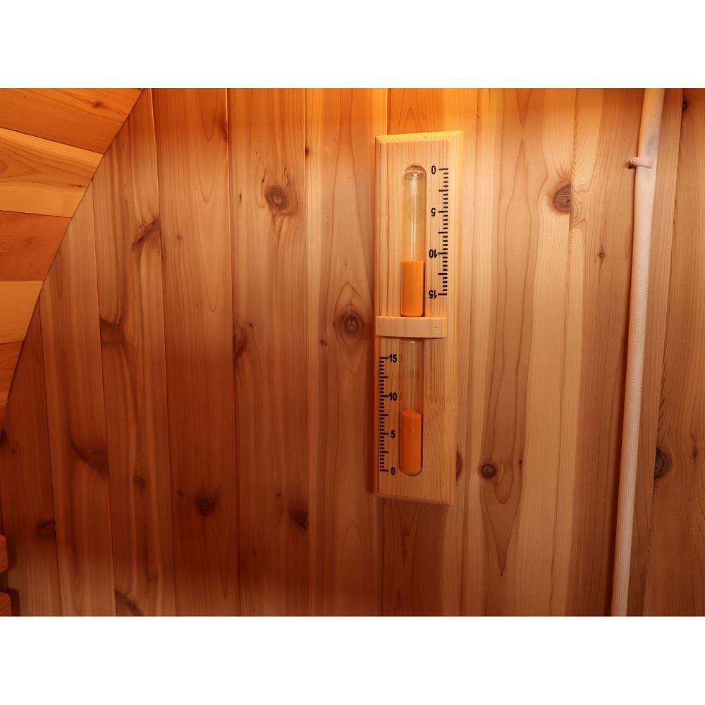 Sunray Galley 4 Person Barrel Sauna with Harvia 6kW Heater