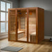 Sunray Roslyn 4 Person Cedar Sauna w/Carbon Heaters/Side Bench Seating