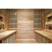 Sunray Roslyn 4 Person Cedar Sauna w/Carbon Heaters/Side Bench Seating