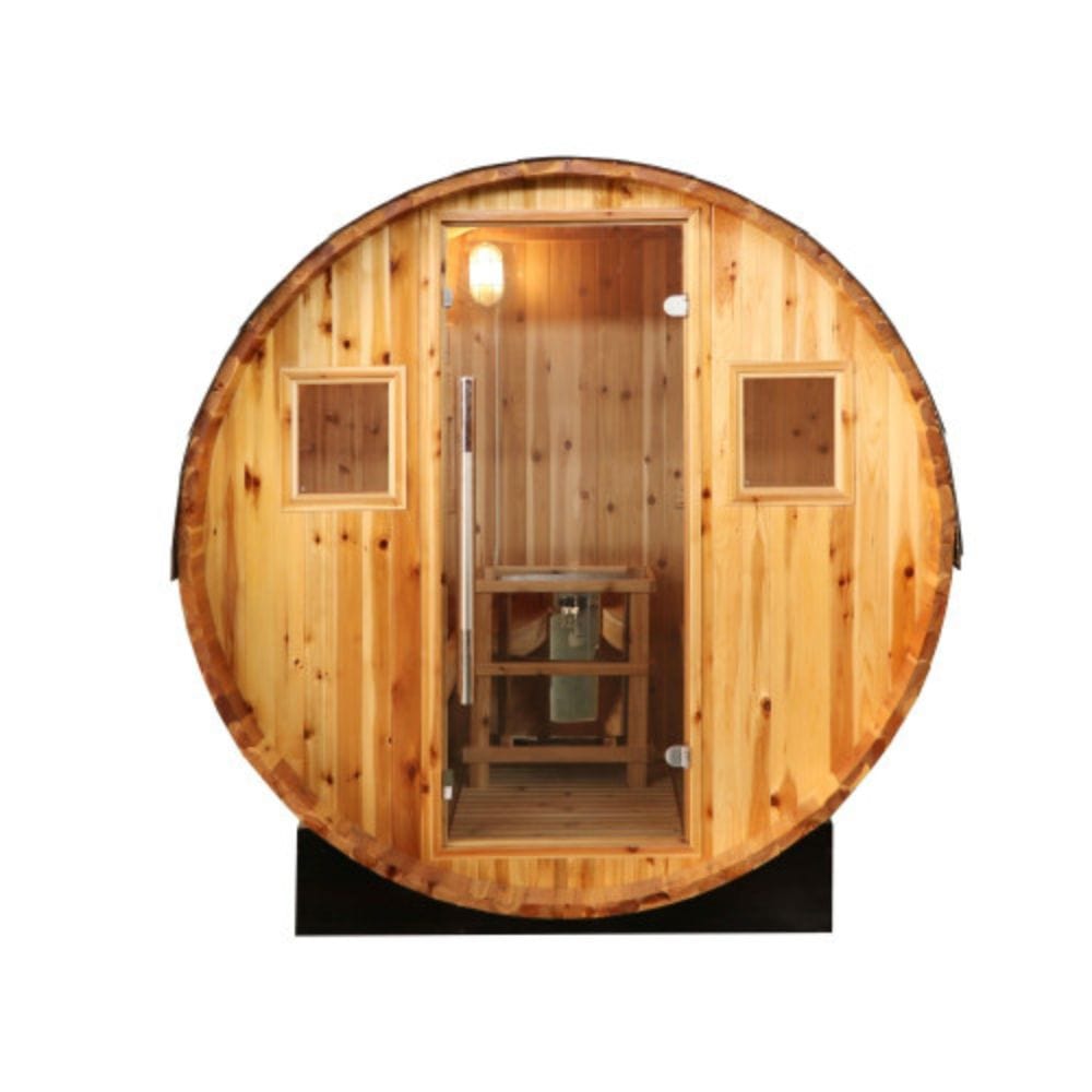 Sunray Solace 2 Person Barrel Sauna with Harvia 6kW Heater