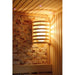 Sunray Westlake 3 Person Luxury Traditional Sauna w/ stone wall/ 4.5kw Harvia Heater
