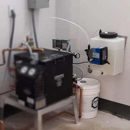 AromaMist Aroma Bathing System with 5-Gallon Tank, 120V - Lifestyle installation photo