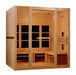 Golden Designs Catalonia 8-Person Full Spectrum PureTech™ Near Zero EMF FAR Infrared Sauna (2026), left angle