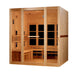 Golden Designs Catalonia 8-Person Full Spectrum PureTech™ Near Zero EMF FAR Infrared Sauna (2026), left angle