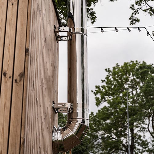 HUUM Sauna Wood Stove Chimney Set, Thru-Wall Backside Connection