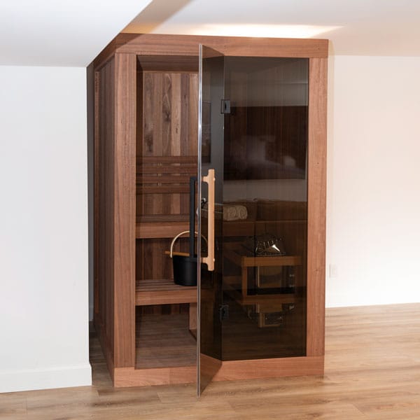 CT Element Nook installed against a wall with the glass door open