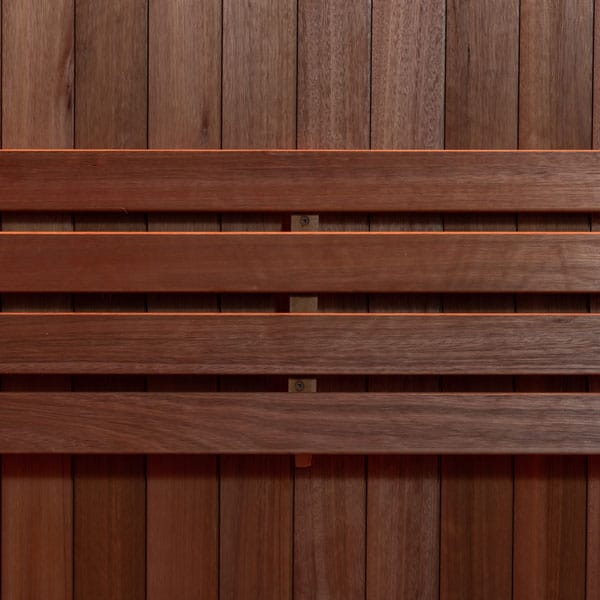 Thermo Grandis bench slats, close-up, CT Element Studio